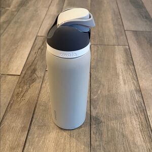 Owala White and Gray Water Bottle